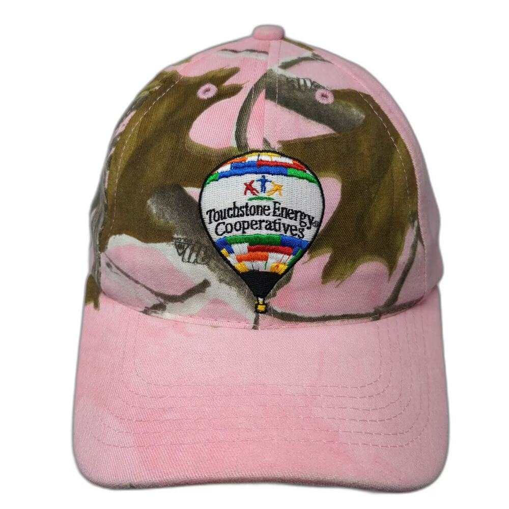 Graffiti Baseball Cap Pink Green Strapback OS Touchstone Energy Camo Balloon Hat